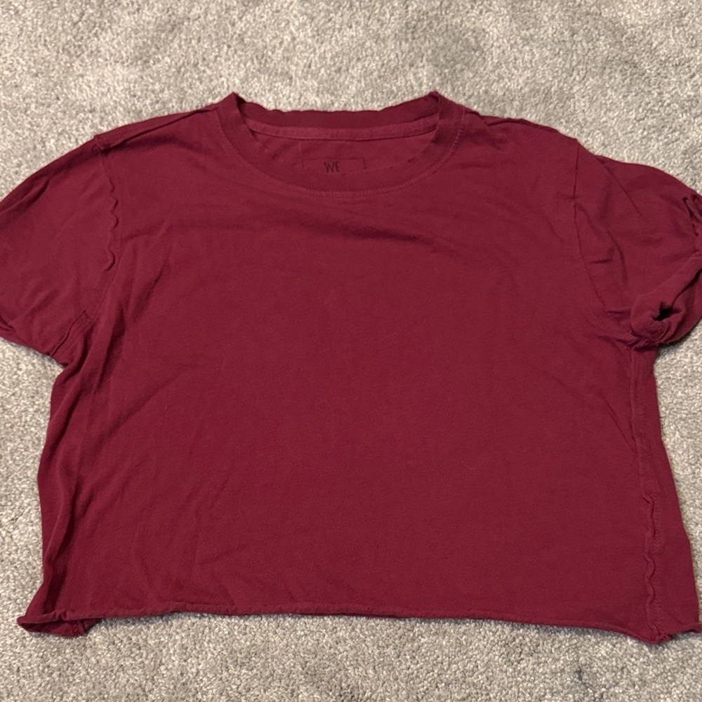 We The Free Maroon Crop Top